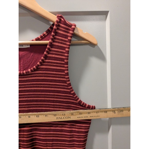 Marine Layer Striped Tank Midi Dress Sleeveless Casual Comfort Red‎ Women's L - Picture 5 of 11